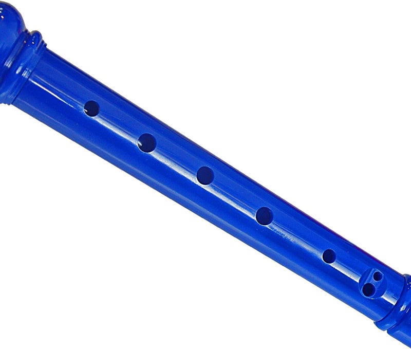 Farcaya 2-Piece Soprano Recorder Instrument for Adults Beginners German Style C Key 8 Hole Descant with Clean Rods 2 Storage Cases (Blue+White) - Image 4
